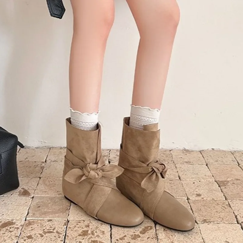 2026 Autumn Bow Knot Women Sho - Street Fashion Rome 2026 评论和价格
