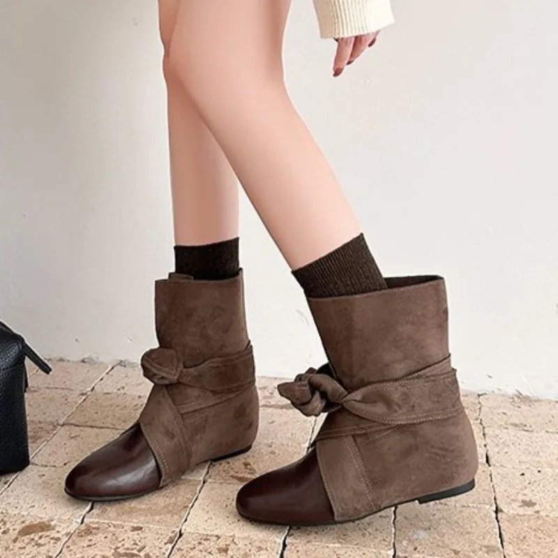 2026 Autumn Bow Knot Women Sho - Street Fashion Rome 2026 评论和价格