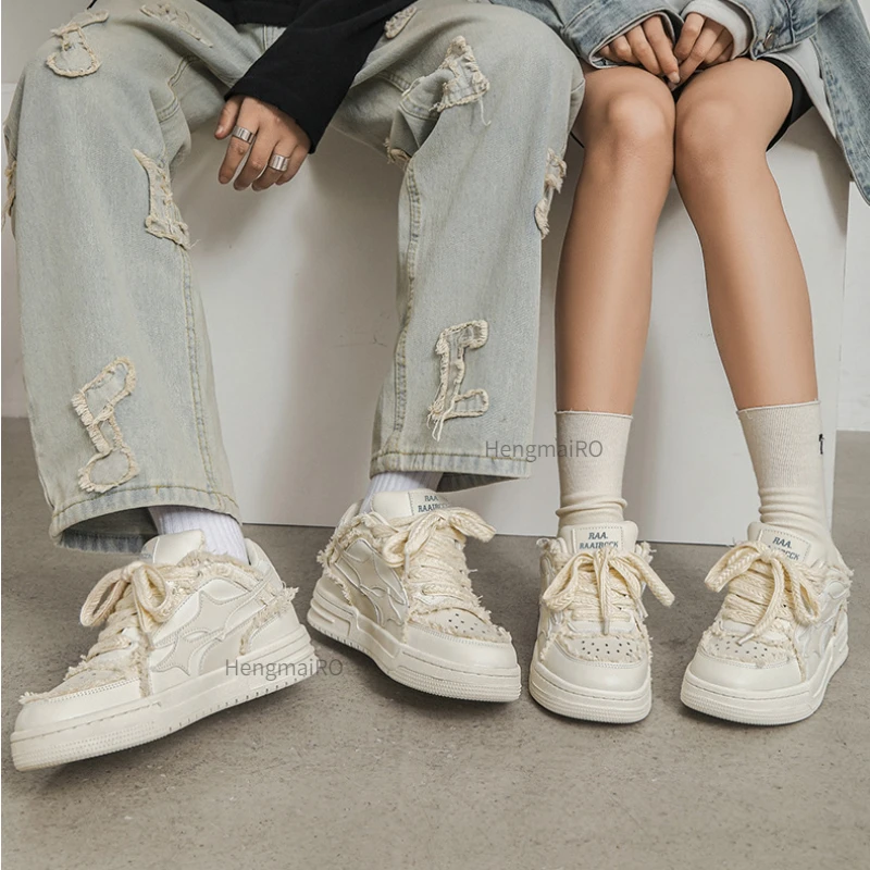 Women Sneakers Man Retro Star  - Street Fashion Couple 评论和价格