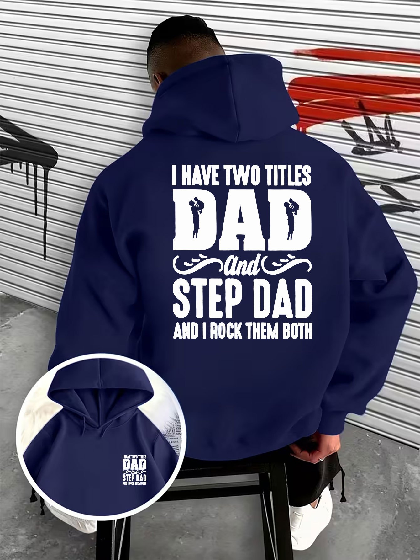 Family Men's Hooded Sweatshirt - Street Fashion Logo Design 评论和价格