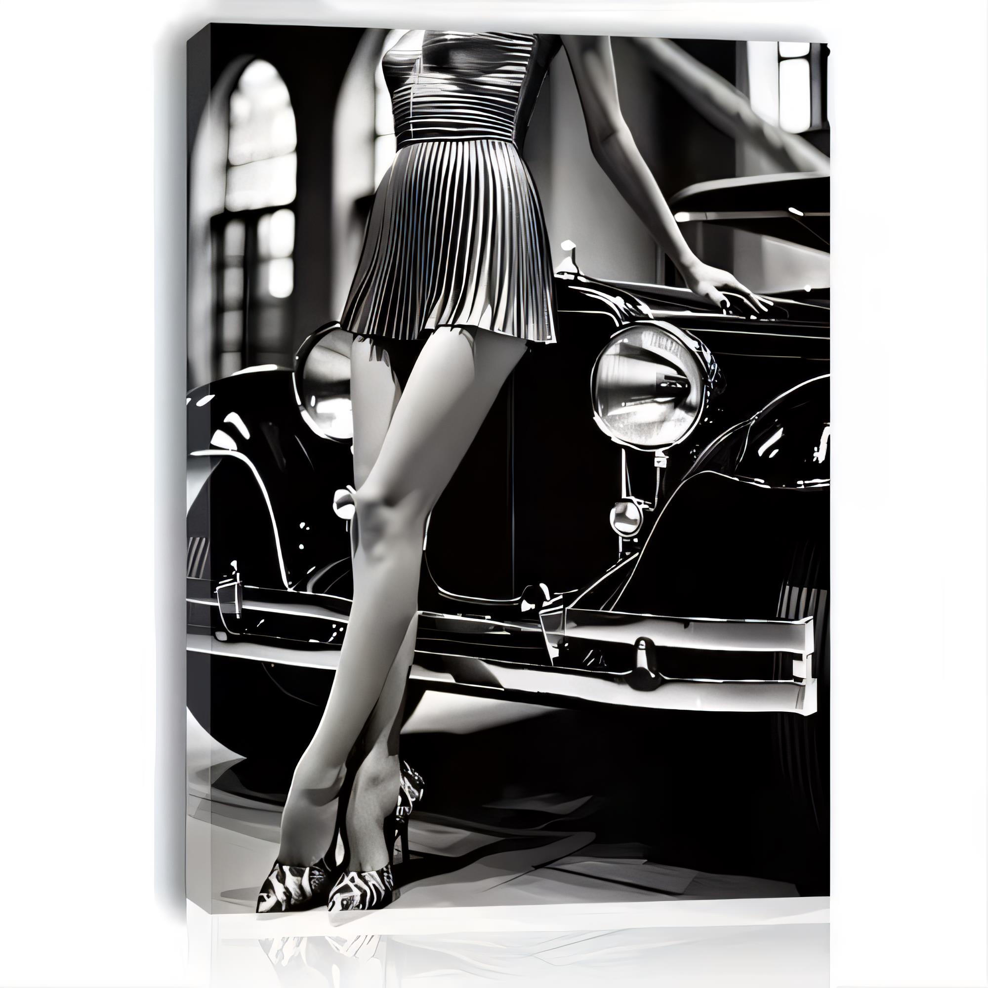 Tin Sign Vintage Black White C - Street Fashion Poster 评论和价格
