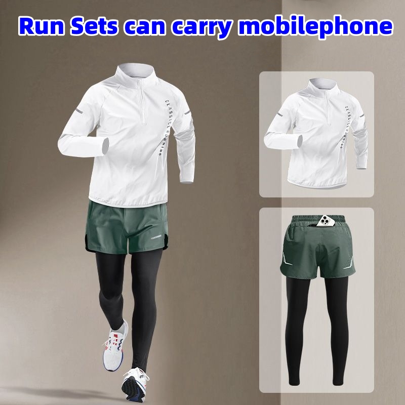 Gym Men Running Sets Outdoor C - Running Pant Jogger 评论和价格
