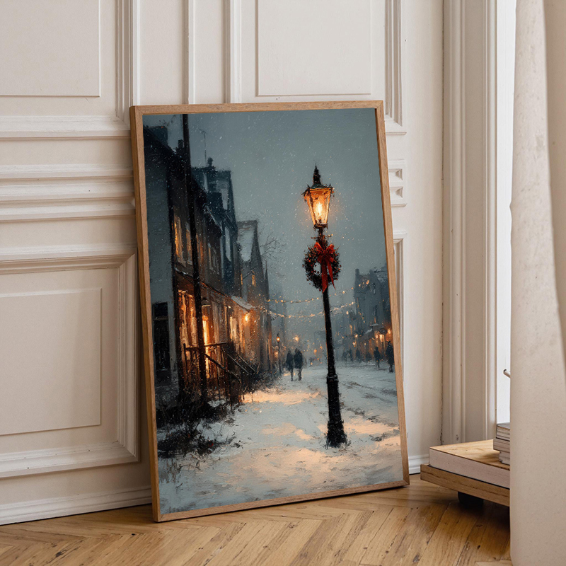 Christmas Tree Street Lamp San - Street Fashion Poster 评论和价格