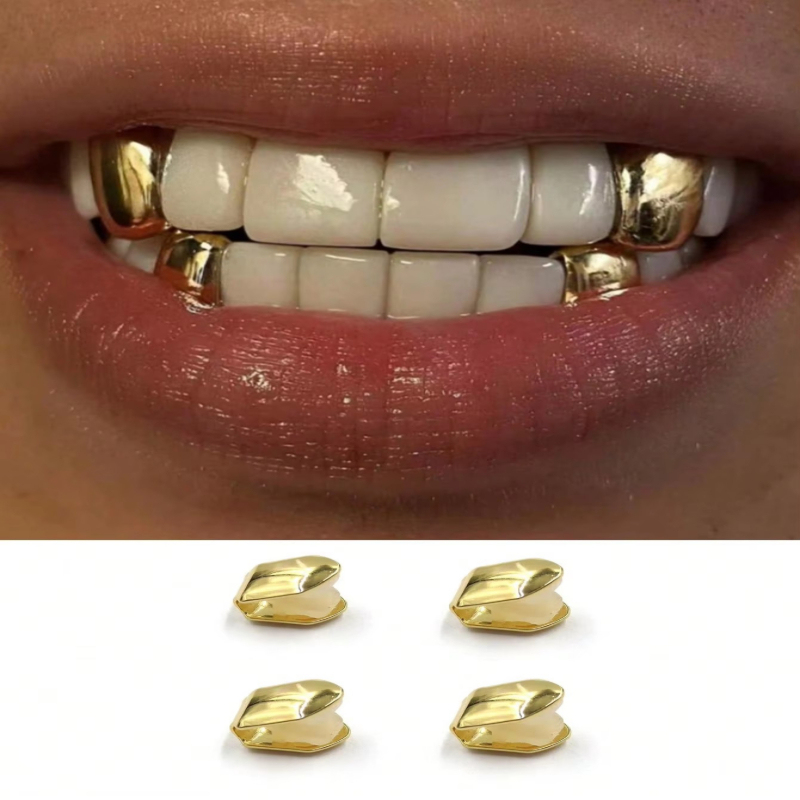 1/2/3/4Pcs Hip Hop Rapper Sing - Street Fashion Jewelry 评论和价格