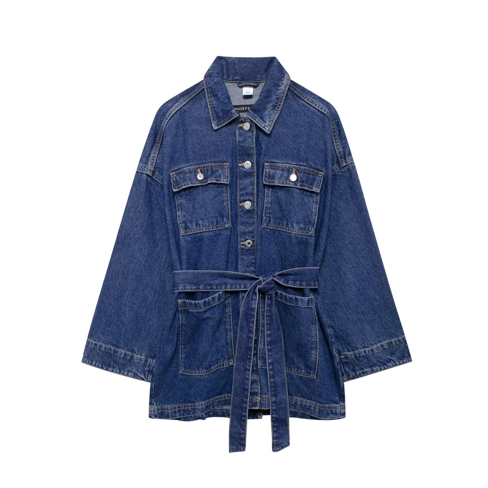 Women's Denim Jacket Solid Col - Street Fashion Winter 2025 评论和价格