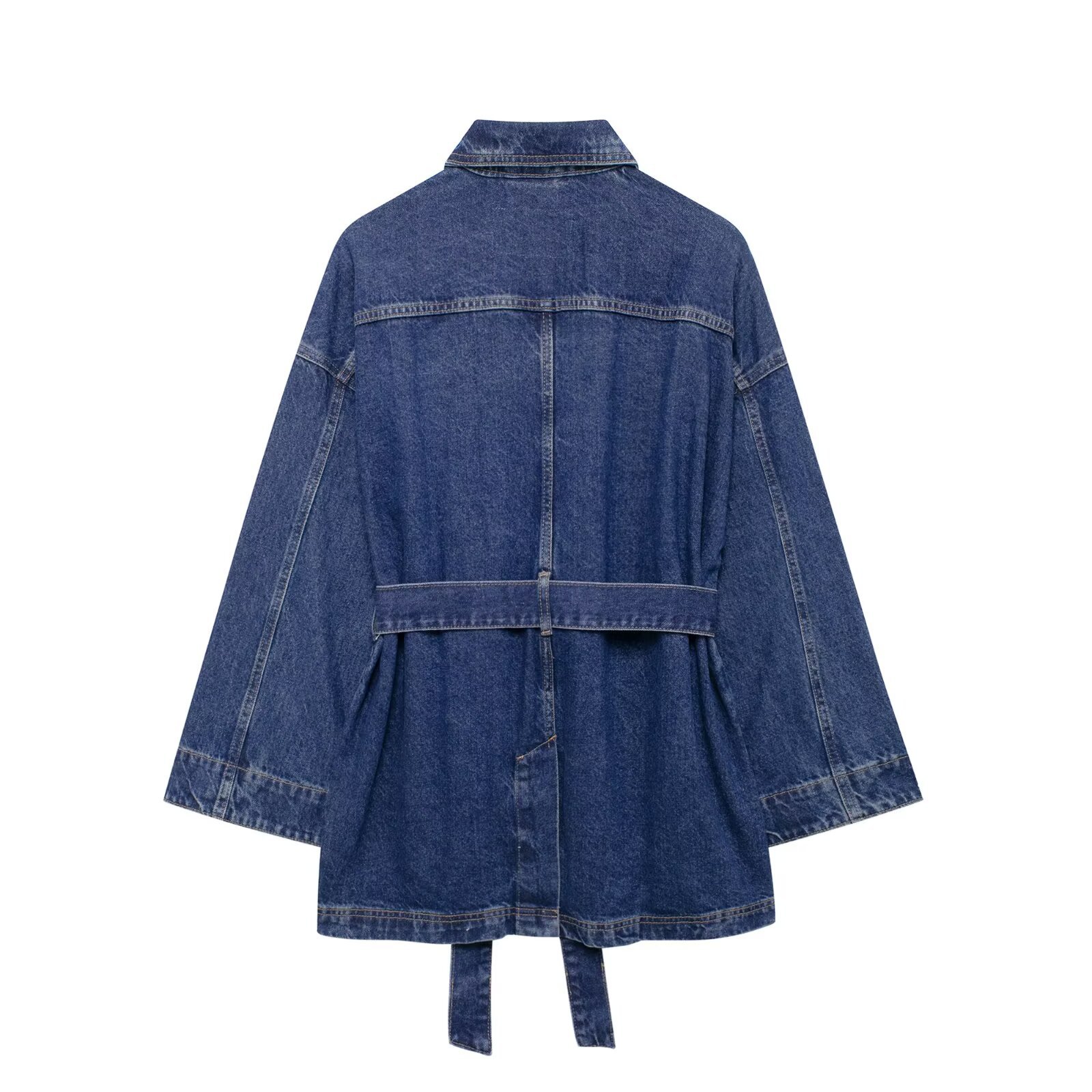 Women's Denim Jacket Solid Col - Street Fashion Winter 2025 评论和价格
