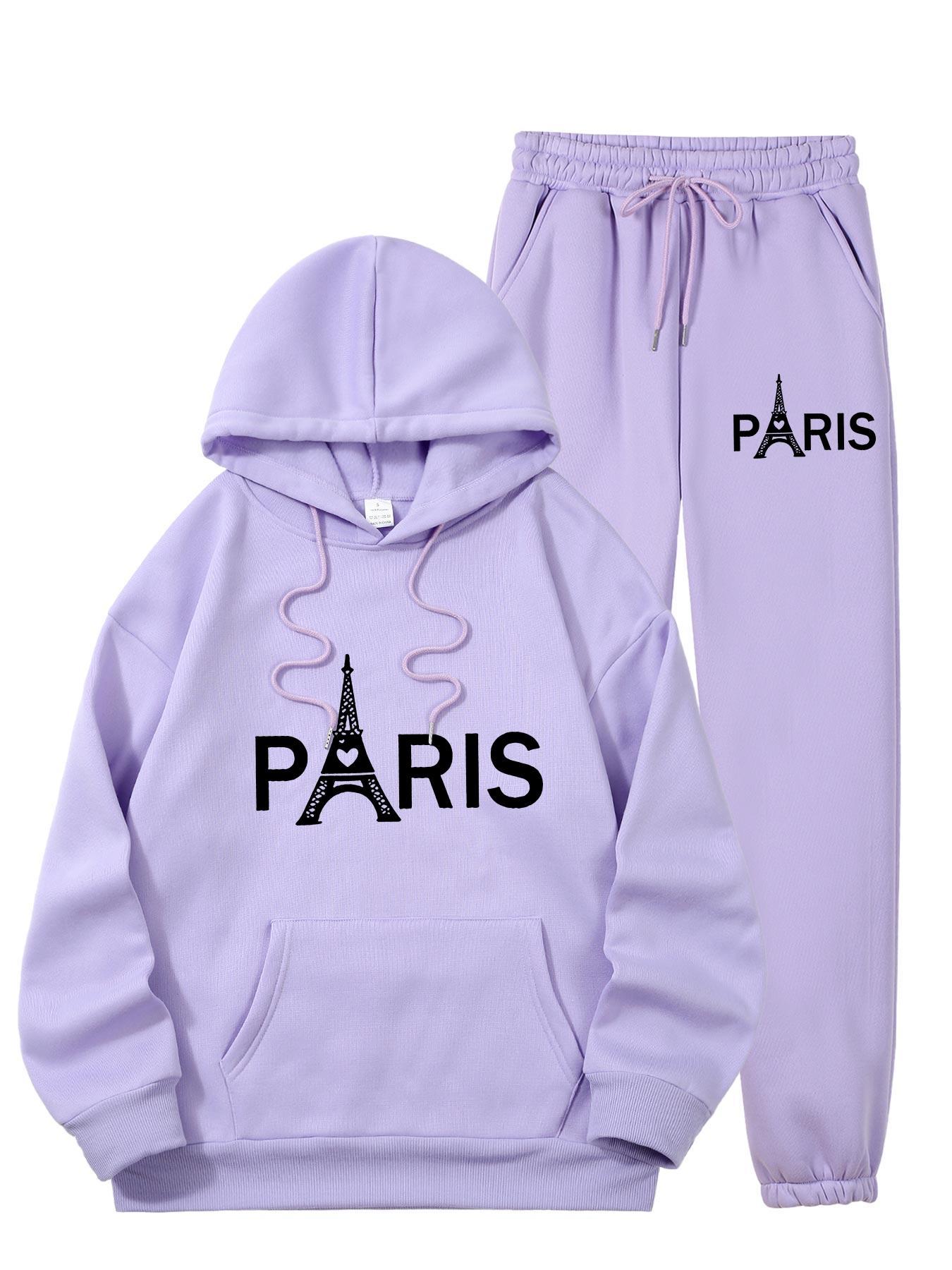 Ladies Paris Eiffel Tower Prin - Street Fashion Outfit For Men 评论和价格