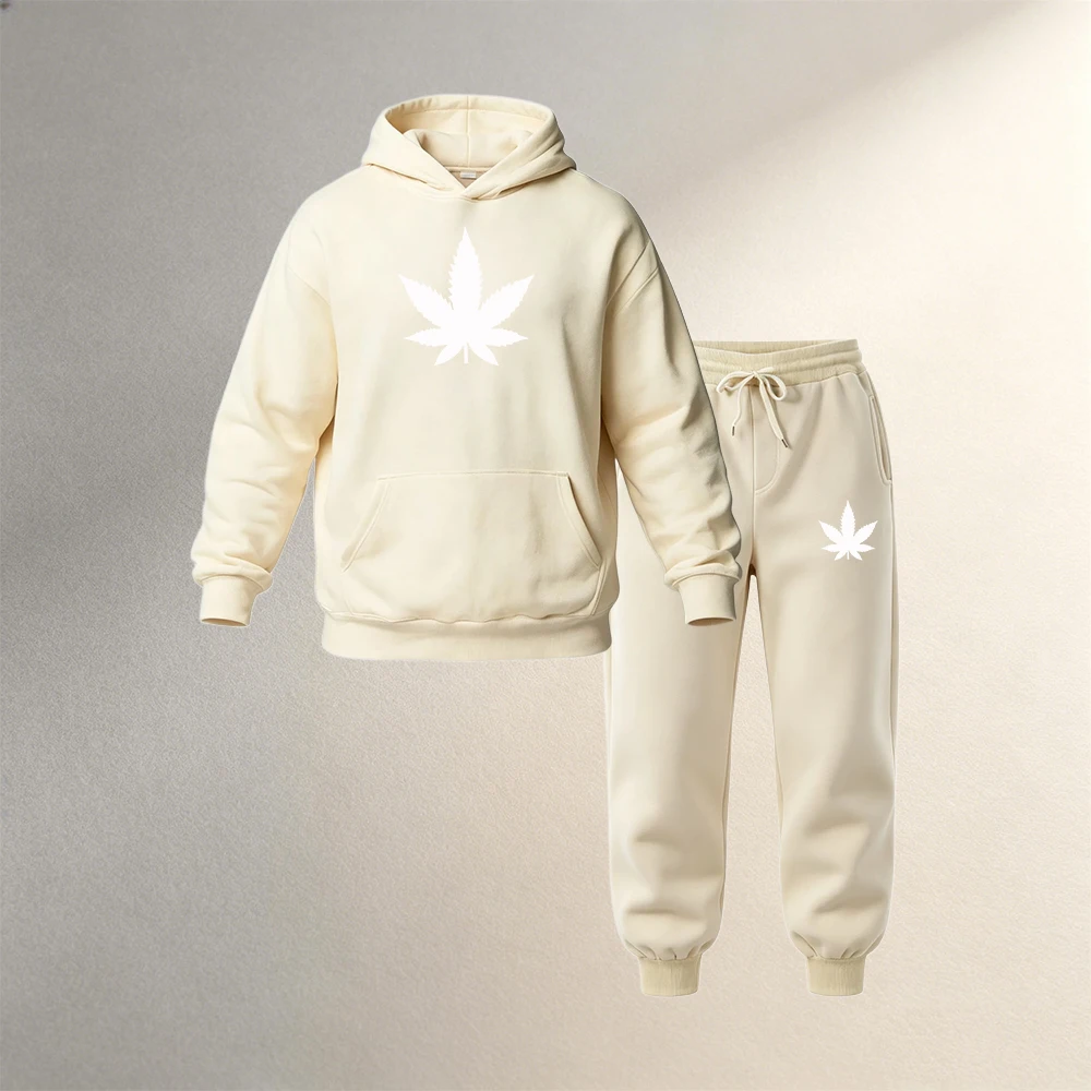 Men's 2Pcs Autumn Winter Sport - Street Fashion Outfit For Men 评论和价格