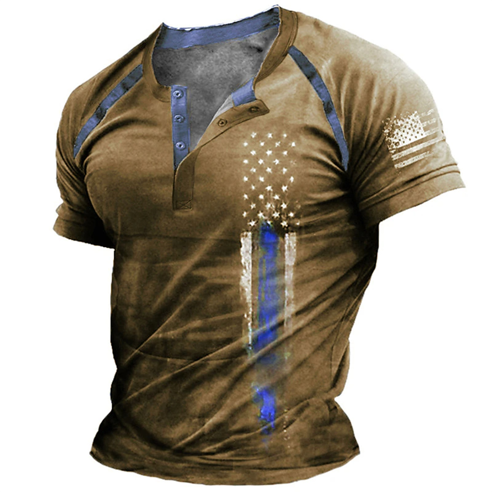 Funny 3D American Flag Print M - Street Fashion American 评论和价格