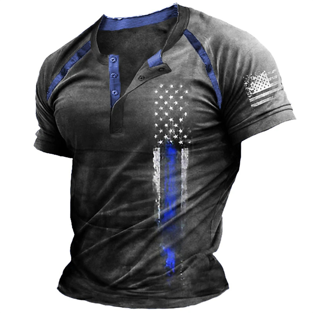 Funny 3D American Flag Print M - Street Fashion American 评论和价格