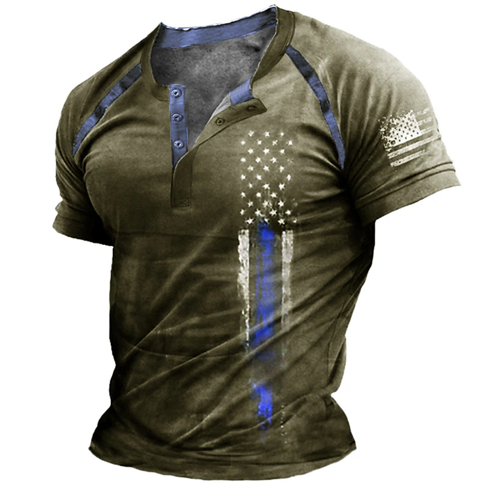 Funny 3D American Flag Print M - Street Fashion American 评论和价格