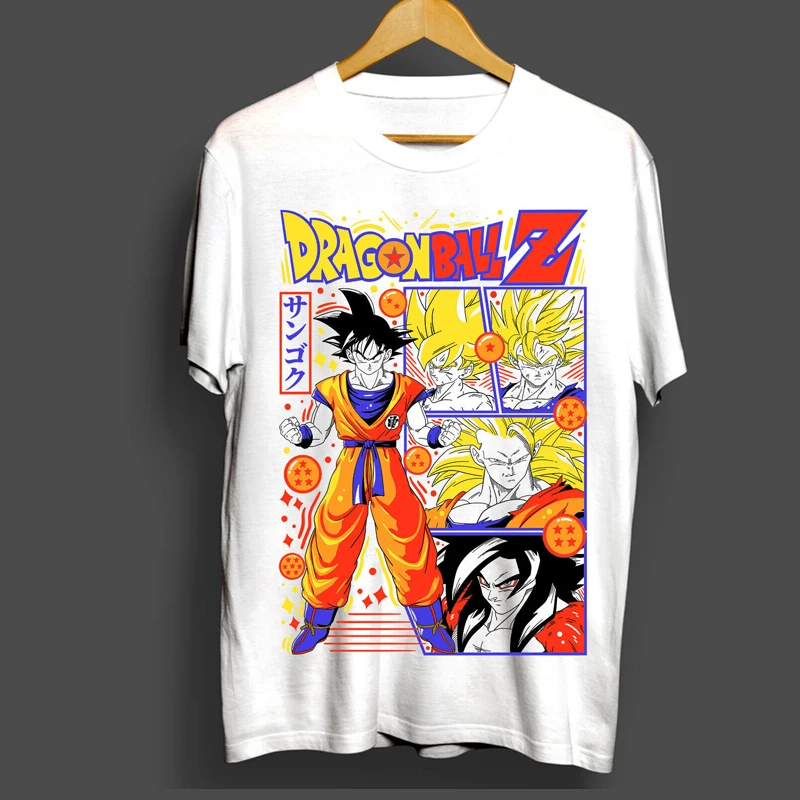 Summer Men's Dragon Ball Z Tru - Street Fashion Kids 评论和价格