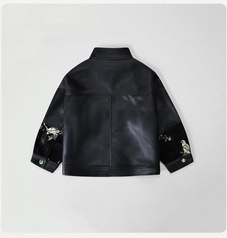 Gentleman Kids Embroidery Moto - Street Fashion Kids 评论和价格