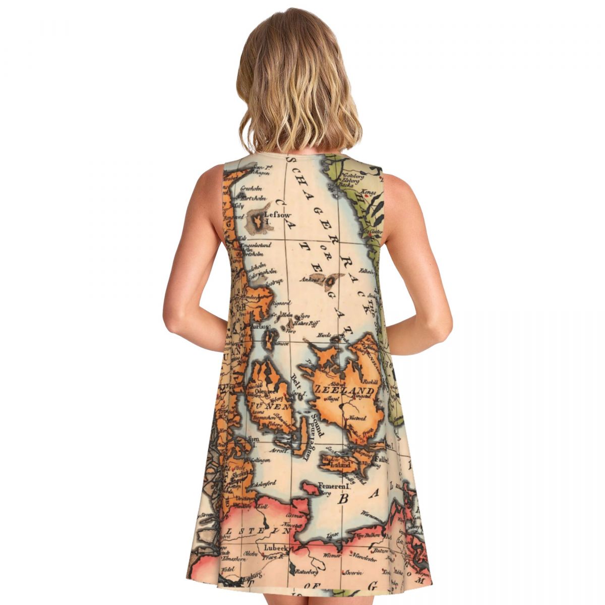 History World Map Tank Dress O - Street Fashion History 评论和价格