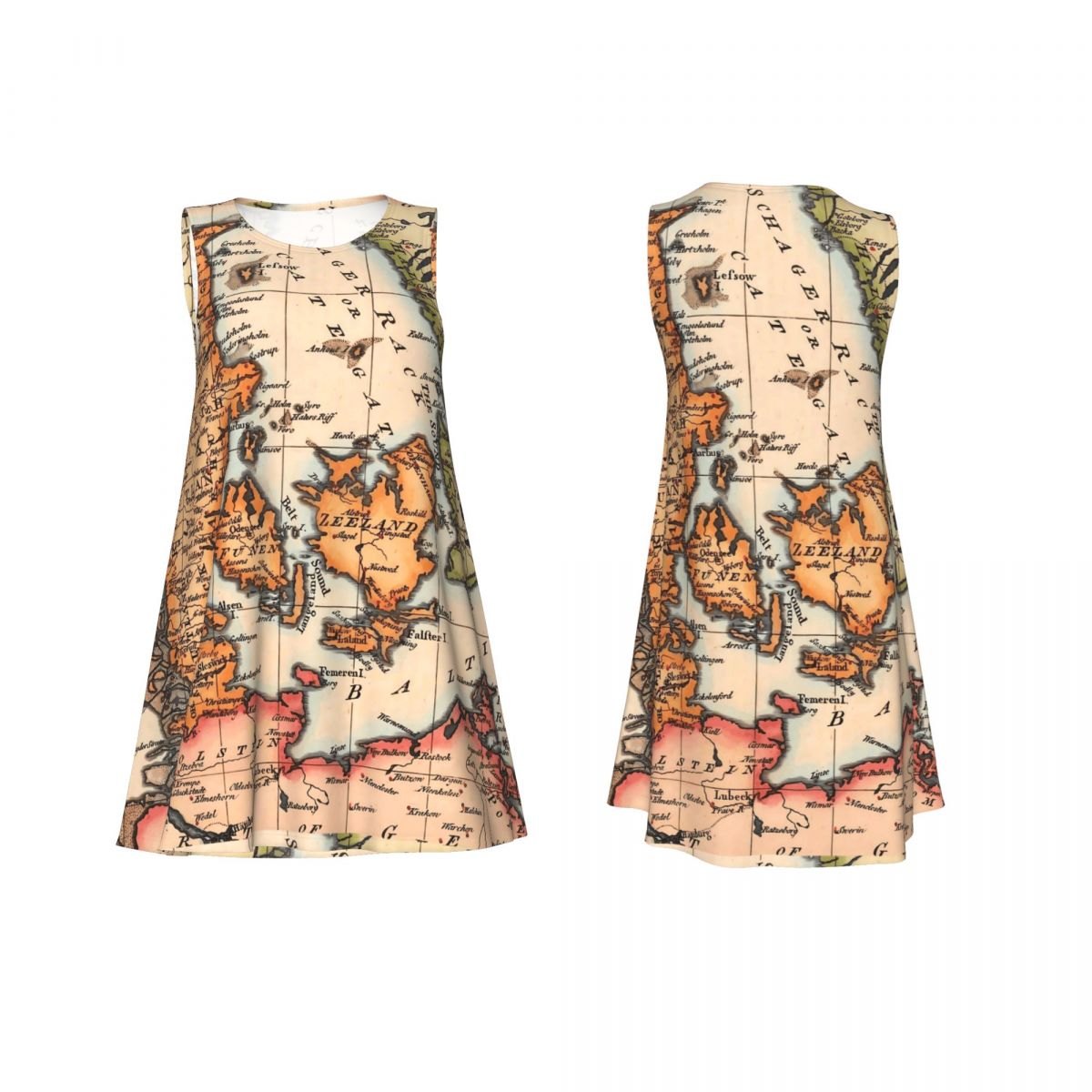 History World Map Tank Dress O - Street Fashion History 评论和价格