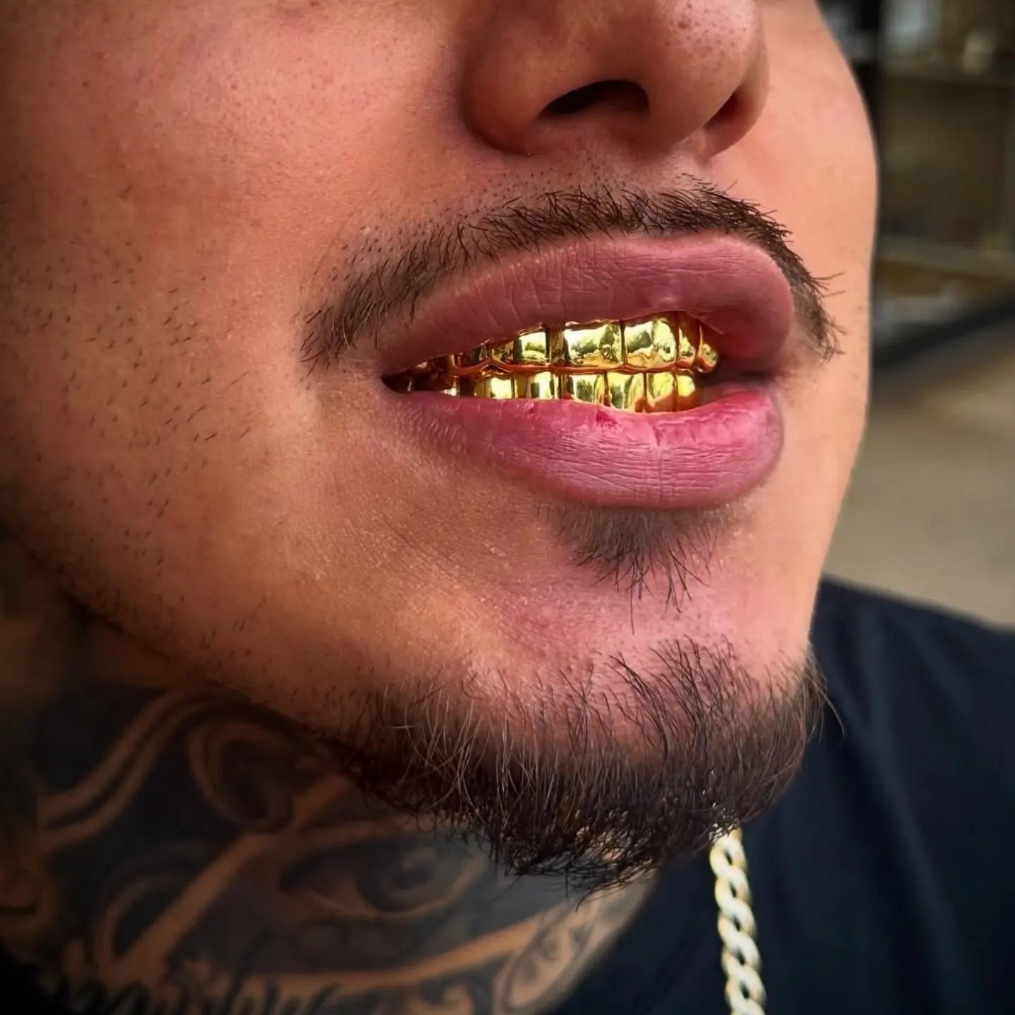 Gold Color Hip Hop Grillz Set  - Street Fashion Jewelry 评论和价格