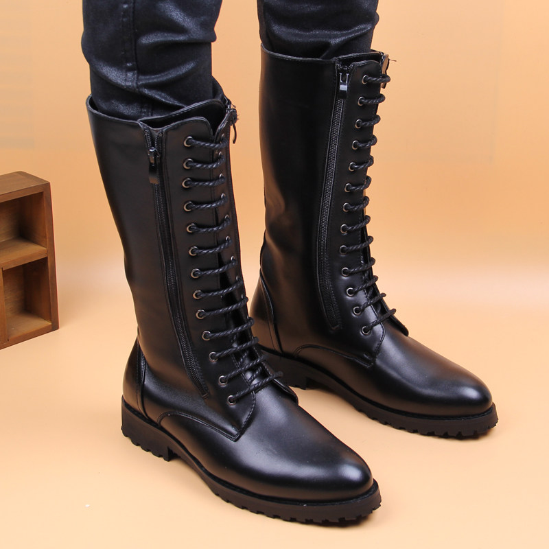 men's luxury fashion high boot - Street Fashion Dress 评论和价格