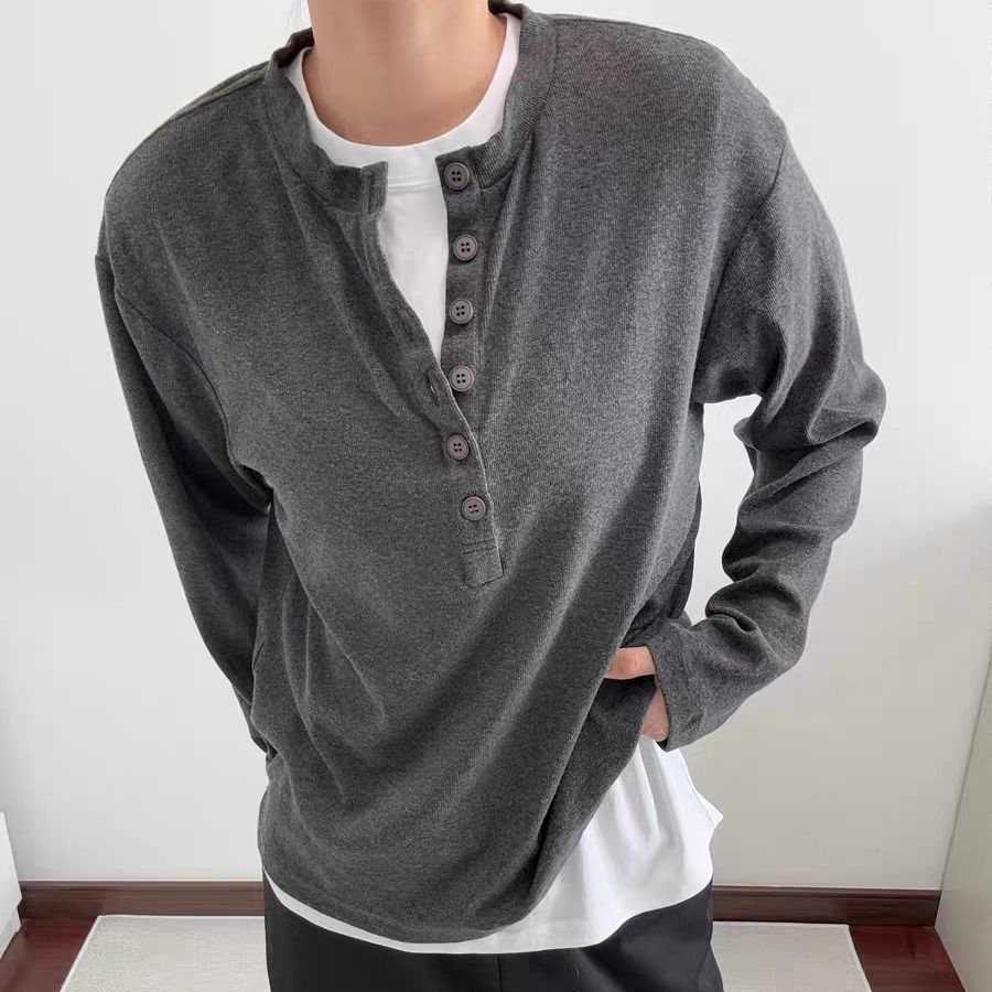 Men's Cleanfit Waffle Henley S - Street Fashion Hong Kong 评论和价格