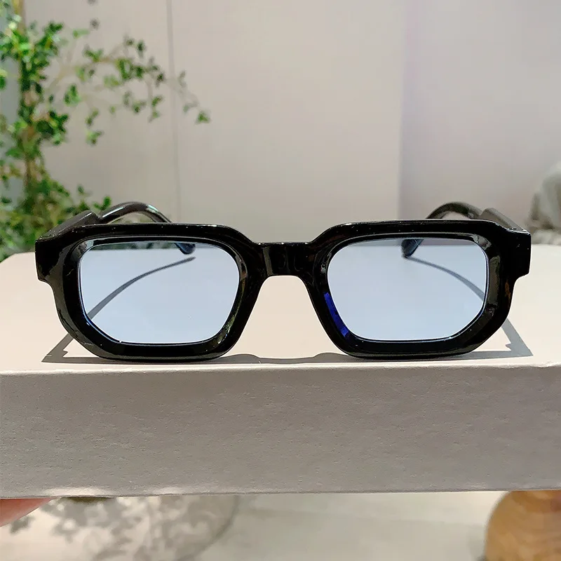 Vintage Rectangle Frame Sungla - Street Fashion Brands 评论和价格