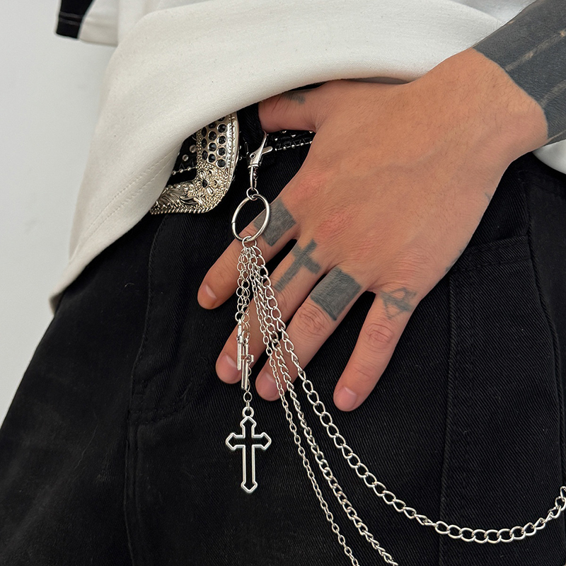 New Retro Punk Rock Cross Pant - Street Fashion Jewelry 评论和价格