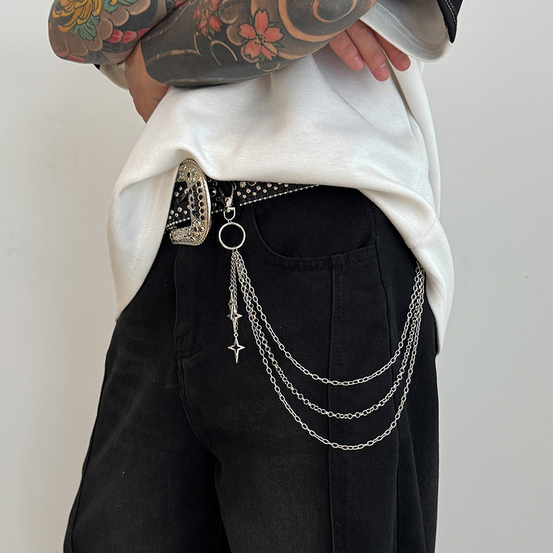 New Retro Punk Rock Cross Pant - Street Fashion Jewelry 评论和价格