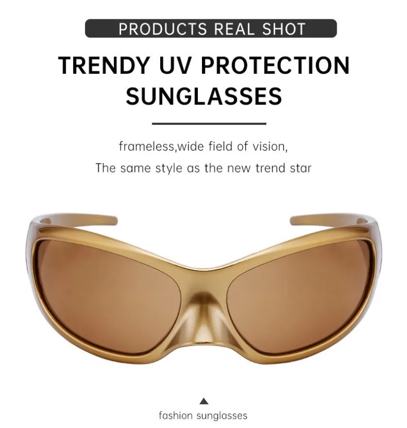 New Y2K Punk Sunglasses Women  - Street Fashion Brands 评论和价格