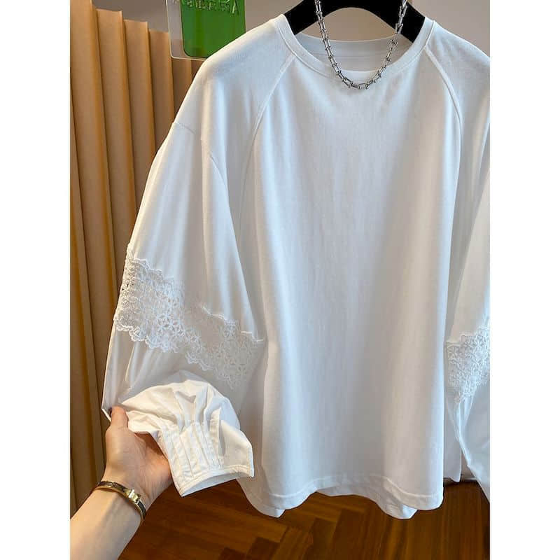 Solid T-shirts for Women Overs - Longline Tee Oversized 评论和价格