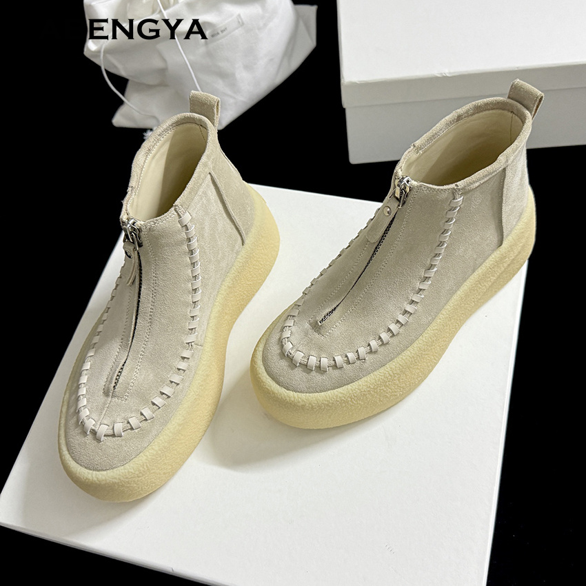 2025 Winter Suede Leather Plat - Street Fashion Kids 评论和价格