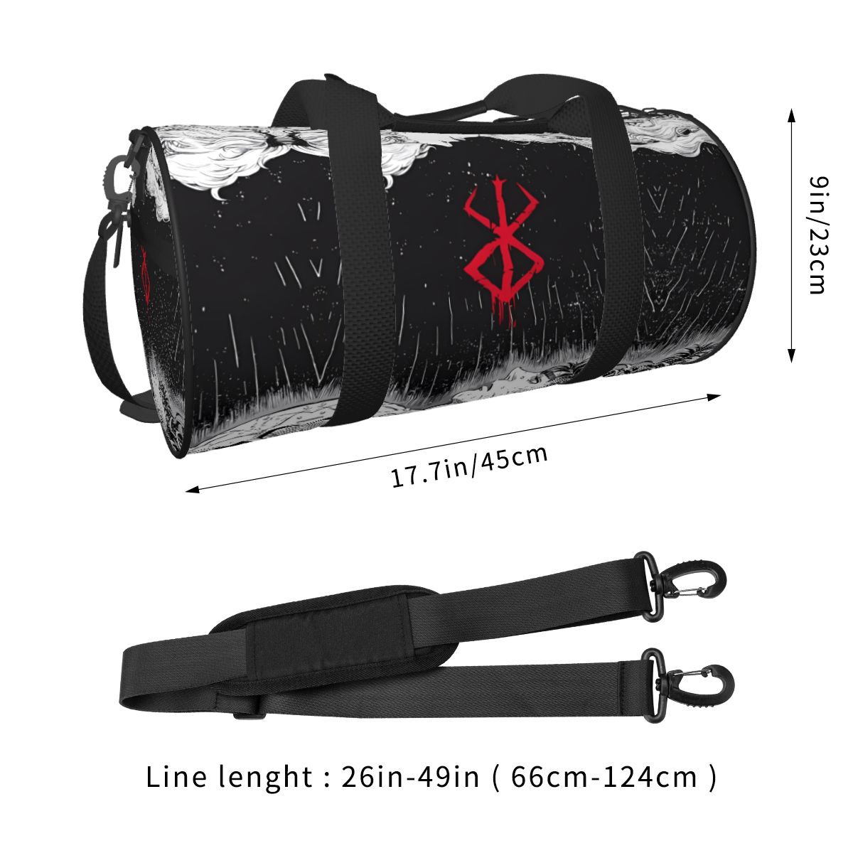 Japan Anime Bereserk Gym Bag F - Street Fashion Couple 评论和价格