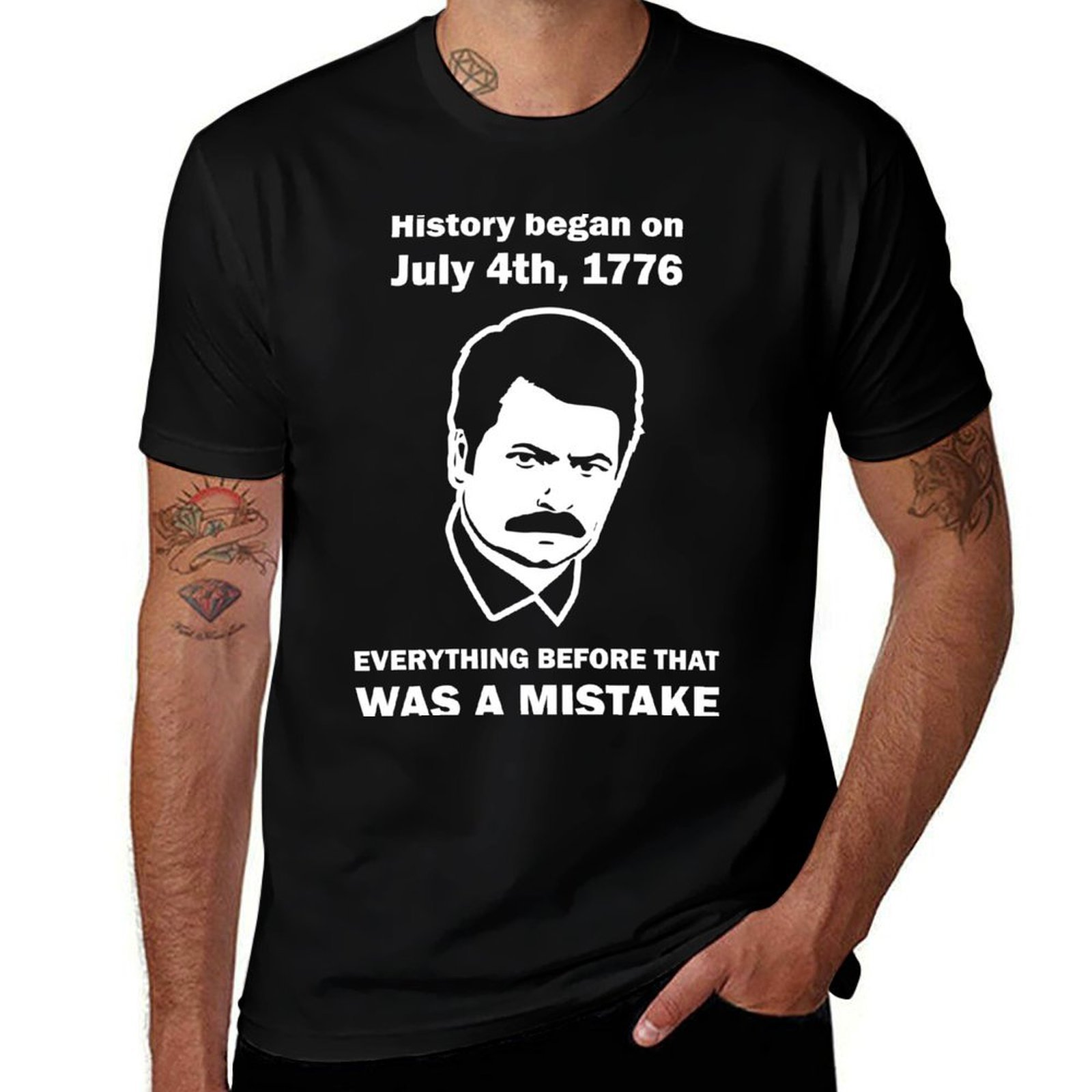 Ron Swanson History July 4 177 - Street Fashion History 评论和价格