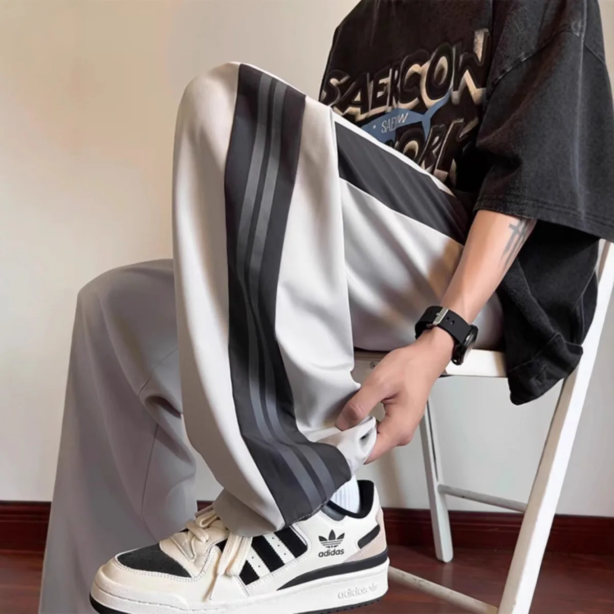 High Street Casual Pants Men W - Street Fashion Couple 评论和价格