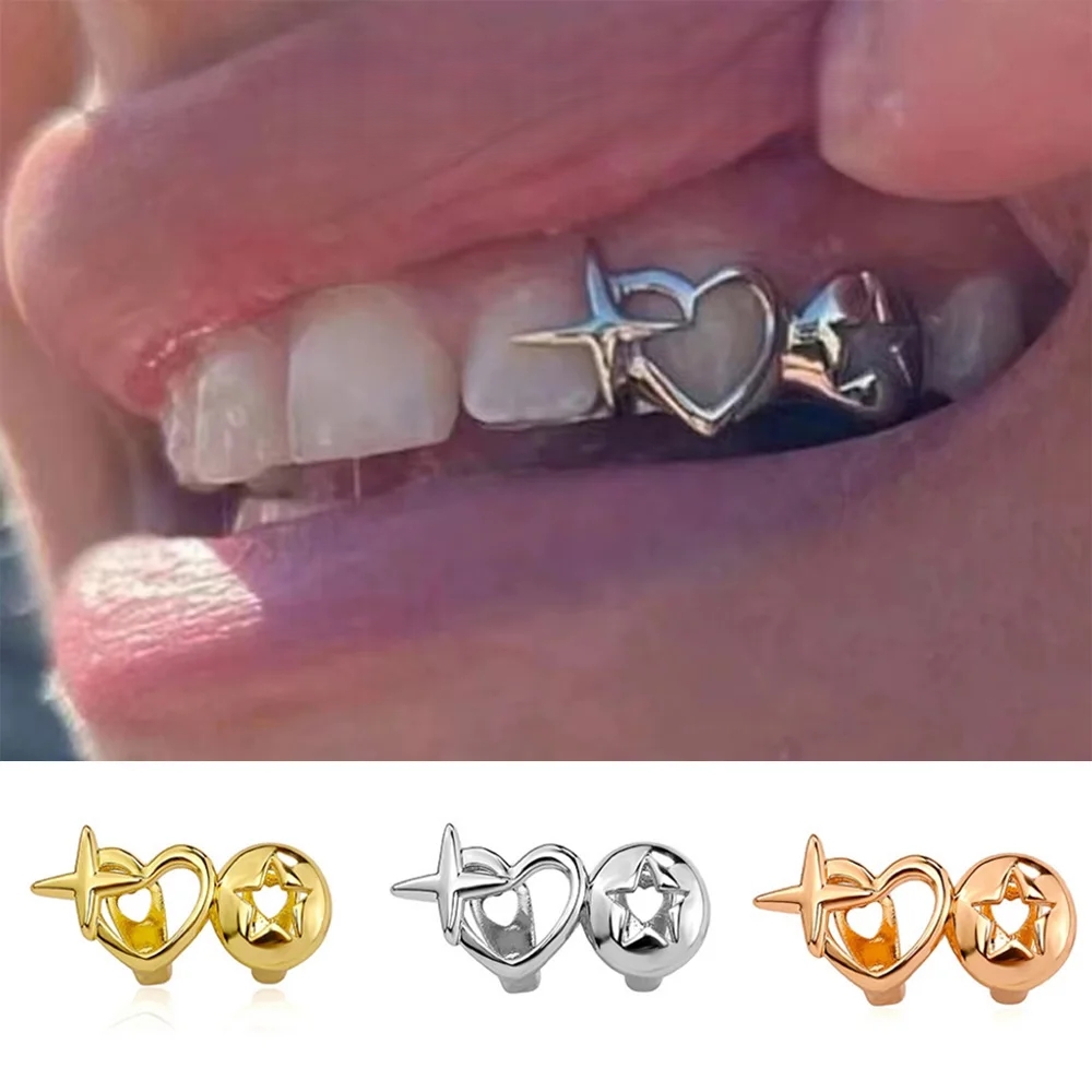 Punk Hip Hop Hollow Heart Teet - Street Fashion Jewelry 评论和价格