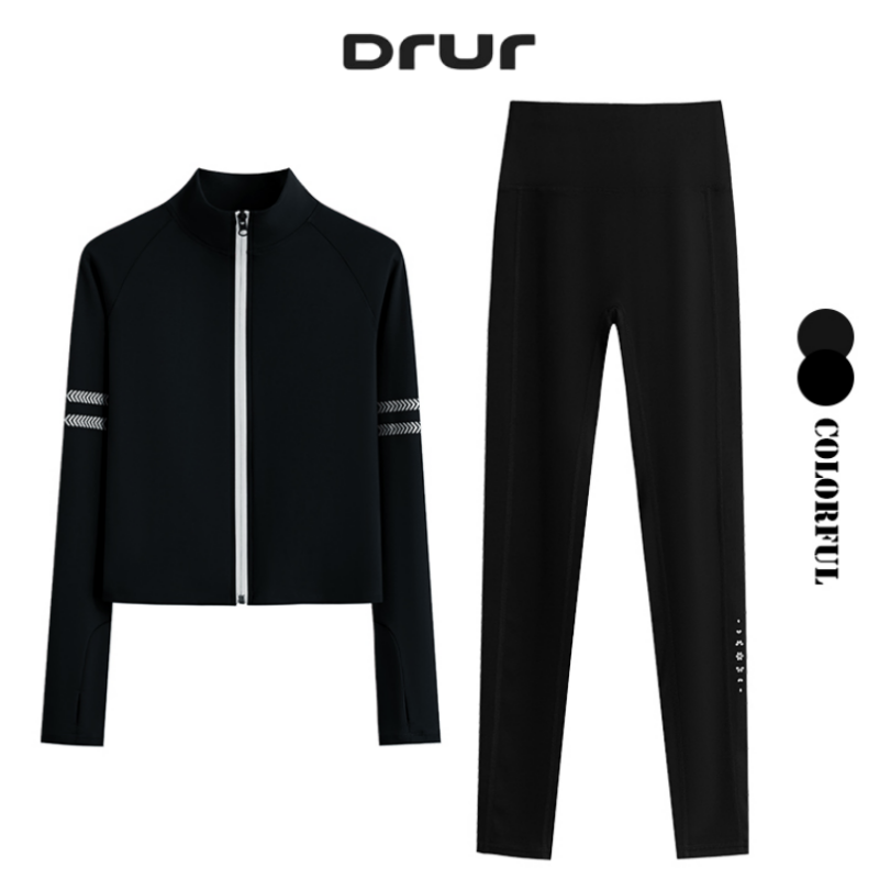 DRUR Two Piece Workout Set Wom - Running Pant Jogger 评论和价格
