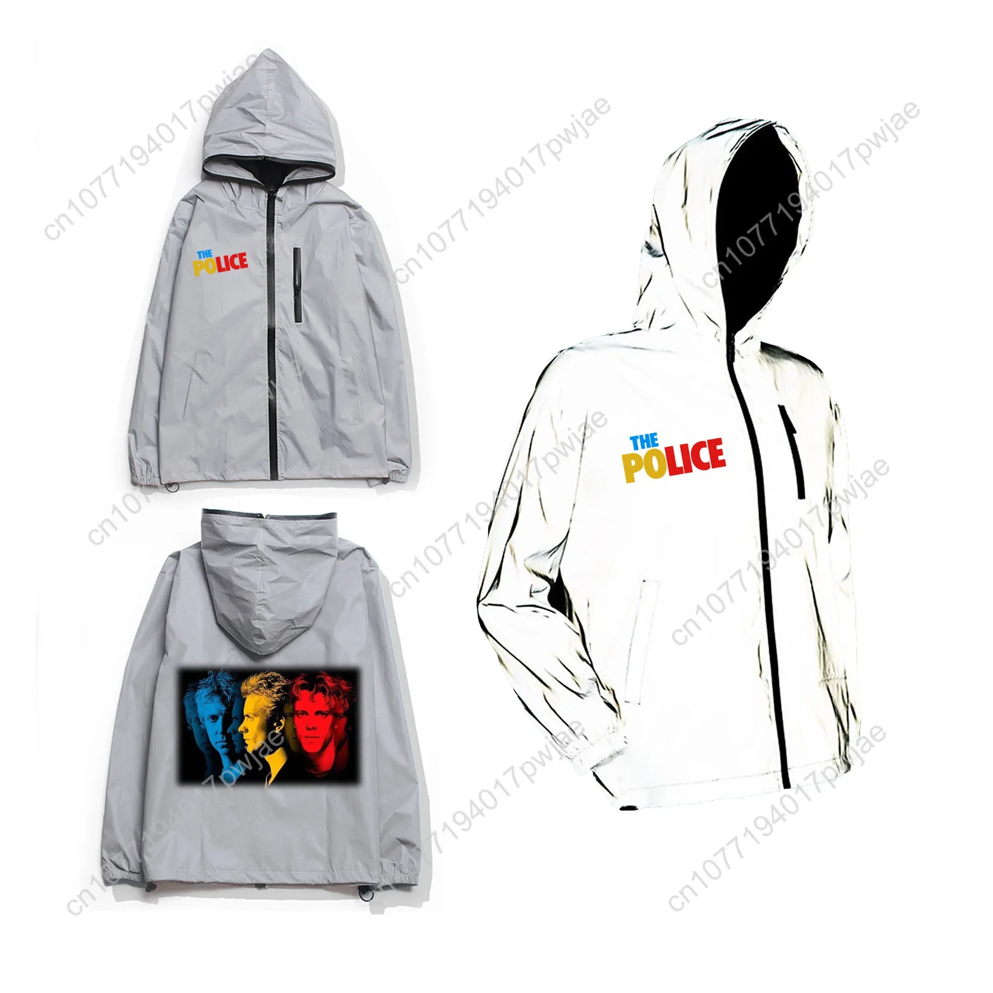 The Police Rock Band Reflectiv - Reflective Jacket Running 评论和价格